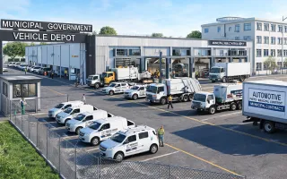 Municipal and government vehicle depots